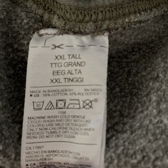 Old Navy 2 PC Fleece Jogger Sweat Shorts Drawstring Navy & Green Size XXL Tall - Picture 10 of 10